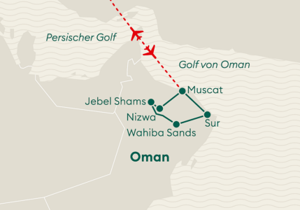 Karte Oman